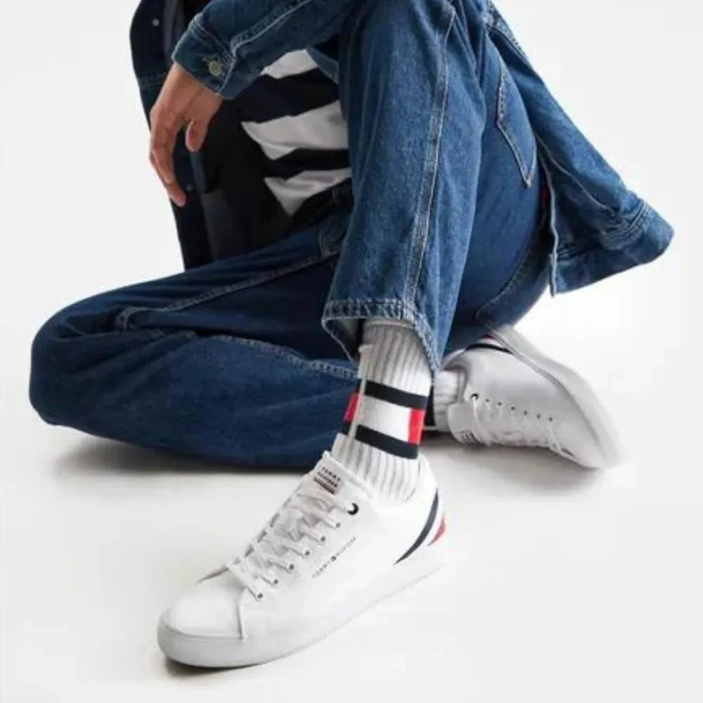 Tommy Hilfiger Hi Vulc Core Low Stripes Sneaker - WHT