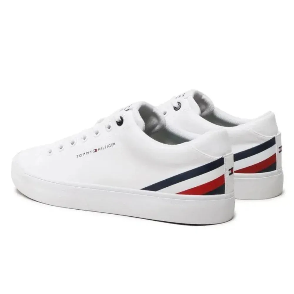 Tommy Hilfiger Hi Vulc Core Low Stripes Sneaker - WHT
