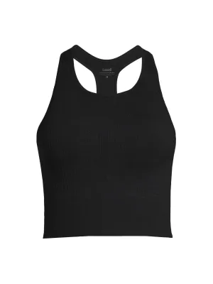 Top CASALL Multi Rib Seamless Padded Sports Top czarny