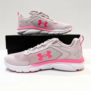 Under‎ Armour GGS Assert 9 Girls Size 6Y Running Shoes 3024634-600 Pink/White