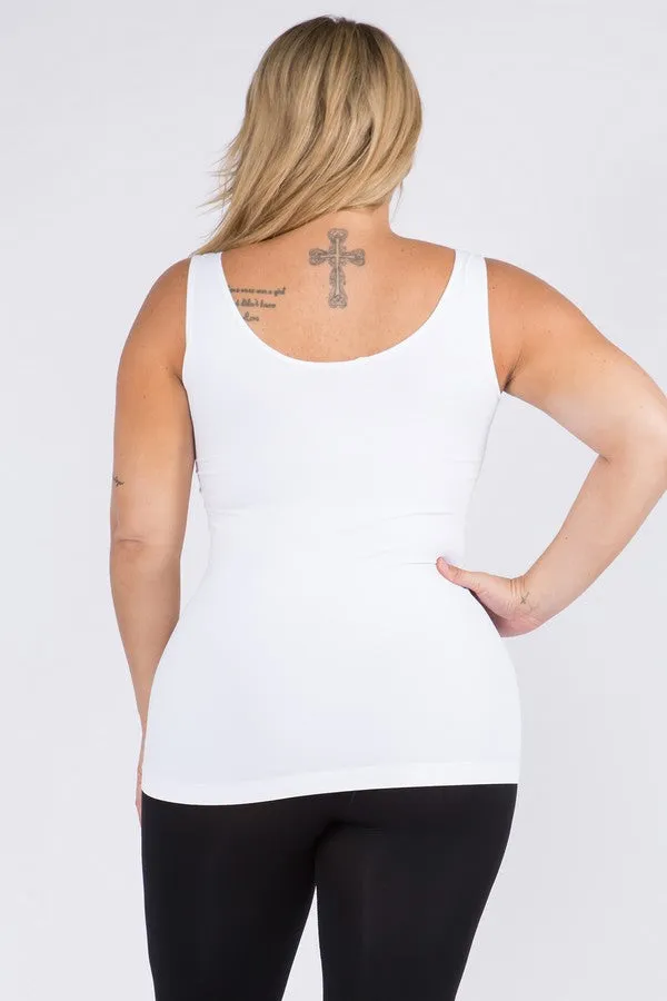 V-Neck Seamless Yoga Top - White