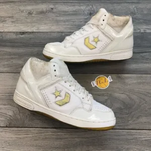 VINTAGE CONVERSE WEAPON ALL WHITE SIZE 12 MENS HIGH TOP MAGIC JOHNSON LARRY BIRD