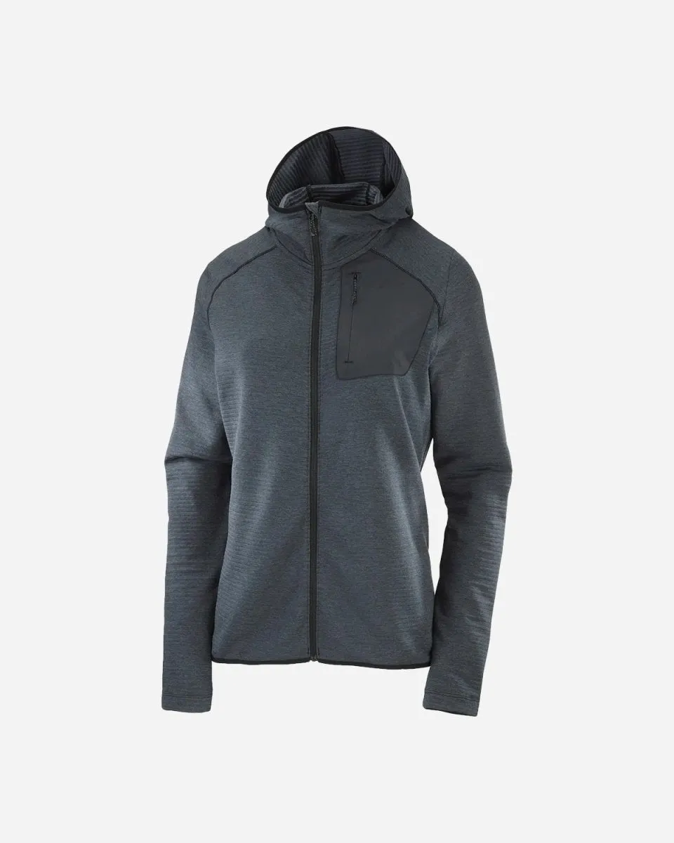 W Essential Lightwarm Hooded - Black