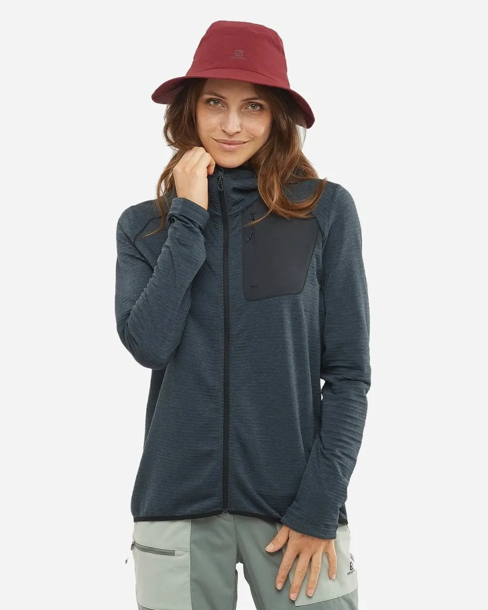 W Essential Lightwarm Hooded - Black