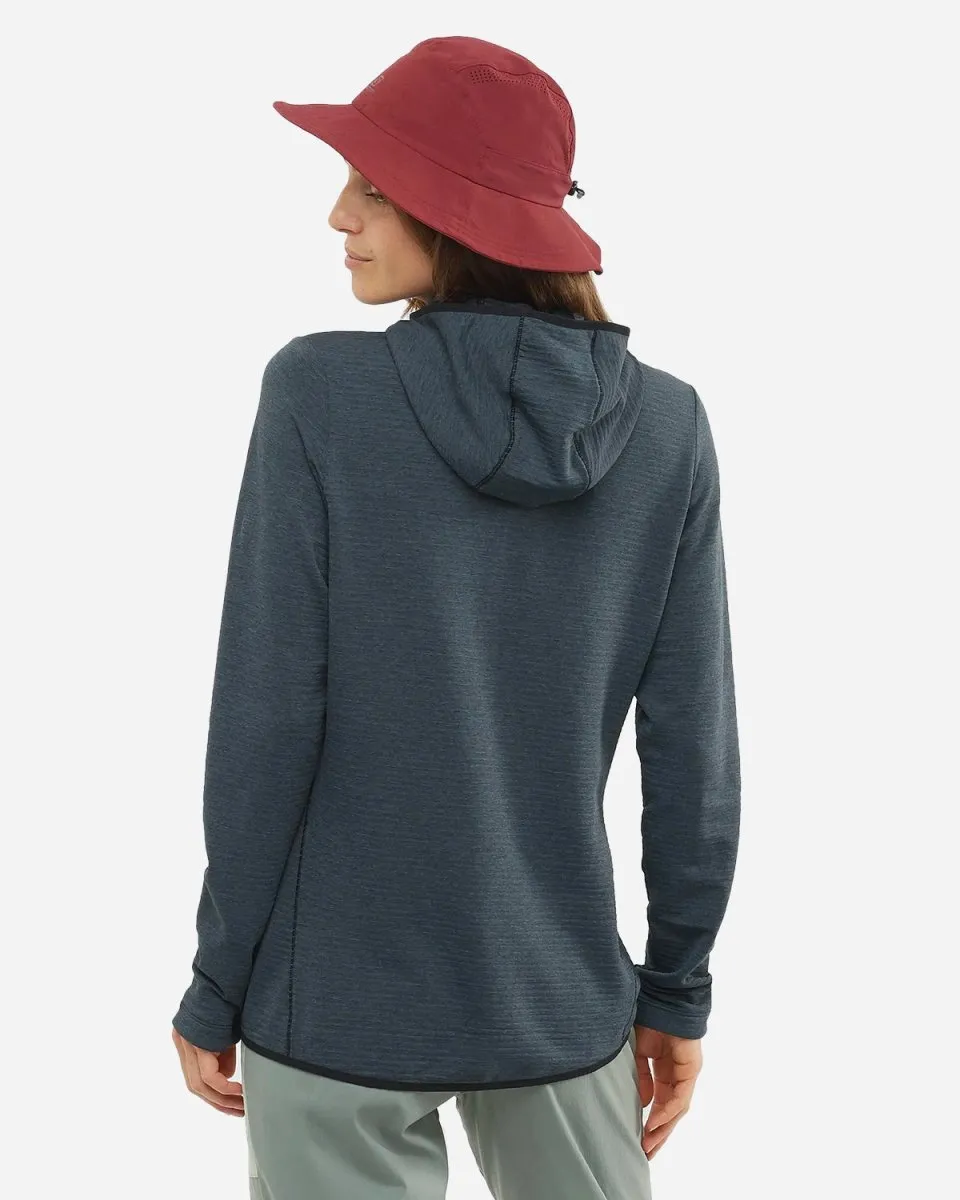 W Essential Lightwarm Hooded - Black