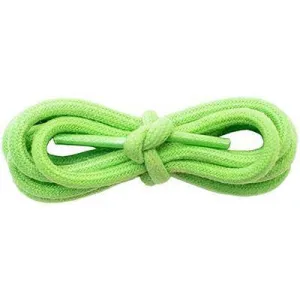 Waxed Cotton Round 3/16" - Neon Green (12 Pair Pack) Shoelaces