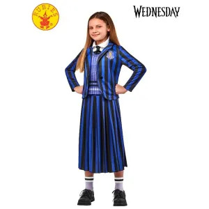 Wednesday Nevermore Blue Deluxe Costume (Netflix), Child