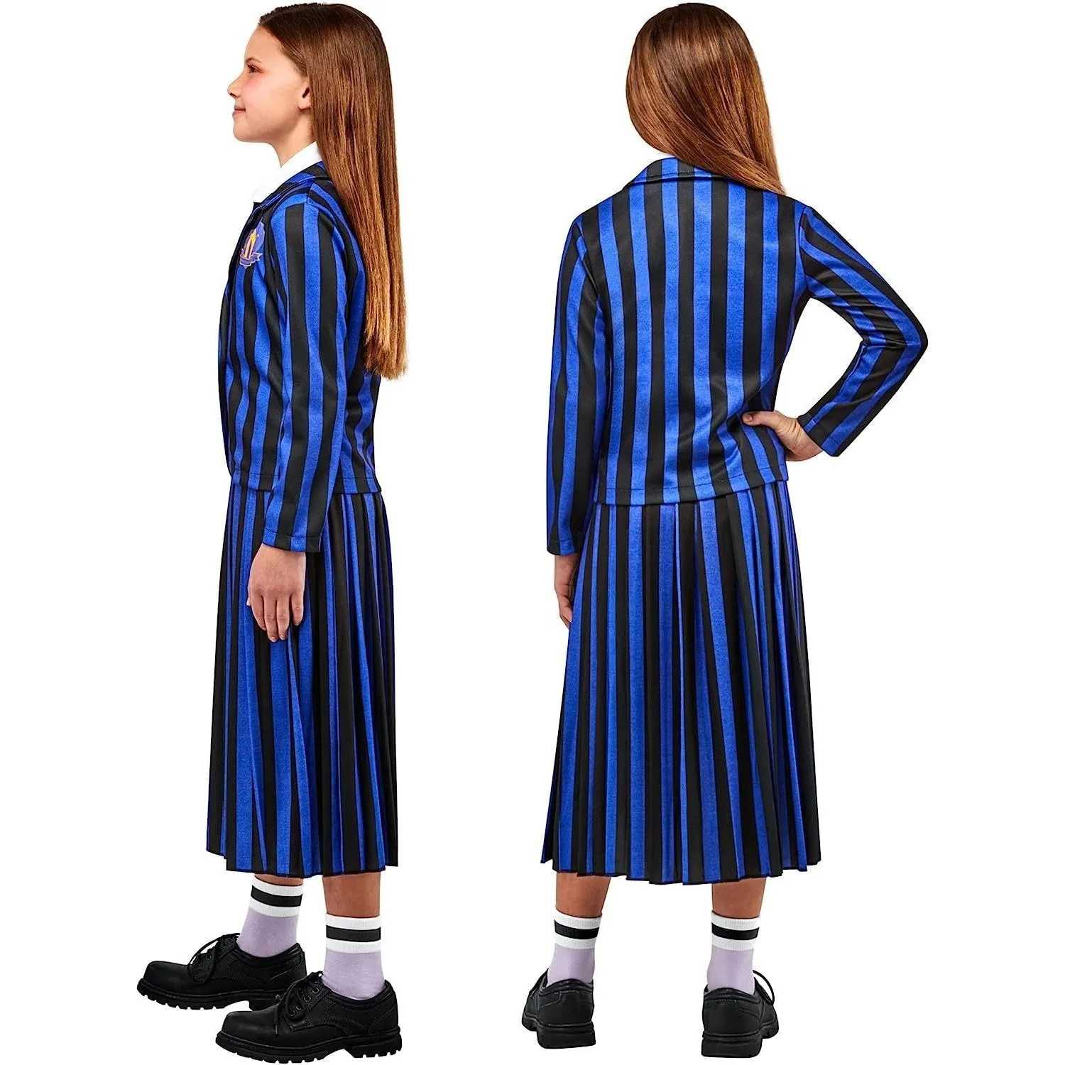 Wednesday Nevermore Blue Deluxe Costume (Netflix), Child