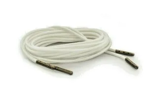 White Boot Laces  3mm Paracord Steel Tip Shoelaces