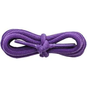 Wholesale Waxed Cotton Round 3/16" - Purple (12 Pair Pack) Shoelaces