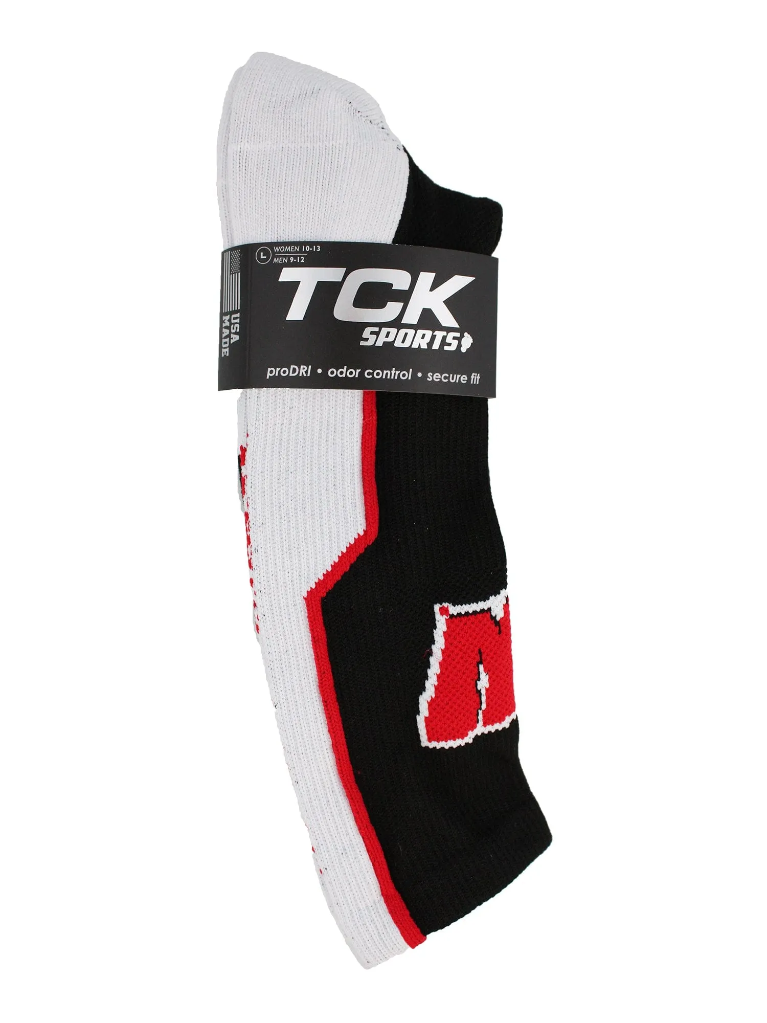 Wisconsin Badgers Socks Perimeter Crew
