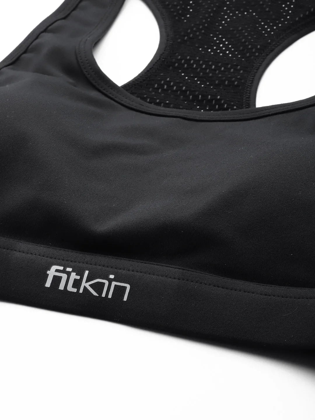 Women's Adjustable Cross Back  Black Sports Bra